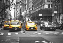 Yellow taxis...