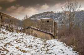 bâtiment au milieu des vignes