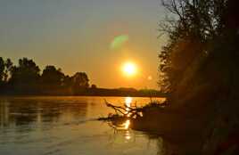 Lever de soleil sur la Loire