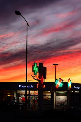 Crépuscule sur la ville