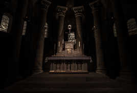 Autel de l'abbaye de sainte foy à Conques