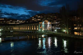 Genève après le couché du soleil