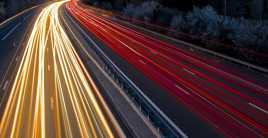 Filé nuit autoroute