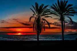 coucher sur Las Américas