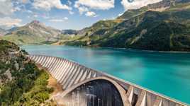 Barrage et lac de Roselend