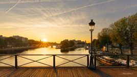 Lever de soleil sur le Pont des Arts