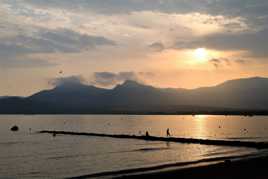 Levé de soleil sur la baie de Calvi