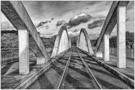 Pont bow-string de l'aciérie (Pompey)
