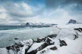 Paysage d'hiver au nord