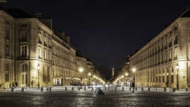 la "Rue Soufflot" en sa robe de lumière