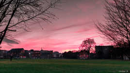 Ciel rouge à Lille