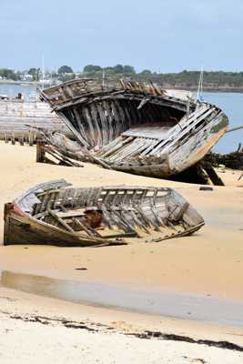 Epaves dans la ria d'Etel