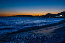 sunset on Menton