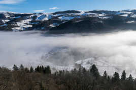 brouillard dans la vallée