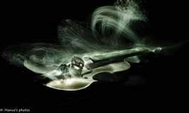 Violon au light painting