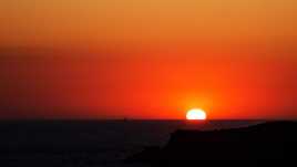 Les dernières minutes d'une journée ensoleillé