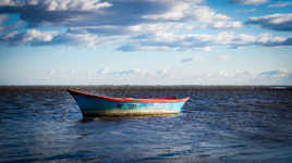 Barque sur l'étang du Vaccarès