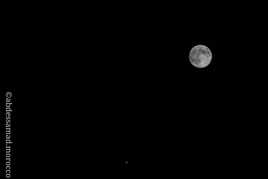 Moon and Saturn