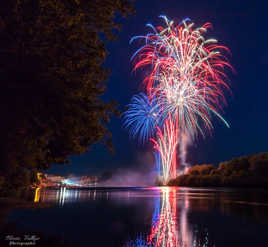 Feu d'artifices du 14 juillet à Bergerac
