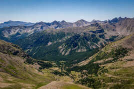 Vue du col de la Bonette