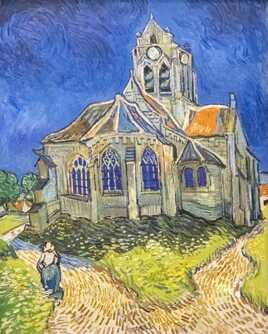 Église d'Auvers-sur-Oise façon Van Gogh (1890)