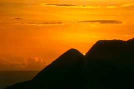 Coucher de soleil sur le diamant