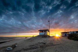 Le poste de secours à Berck