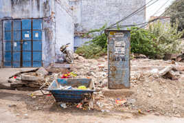 Déchets dans la rue
