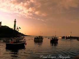 au coucher de soleil a Doelan