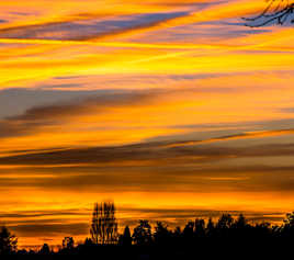 Le soleil est passé au-dessous de l'horizon...