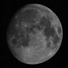 Moon through the lens (composite)