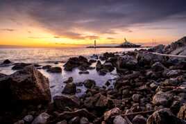 Sea, Rocks and Sun