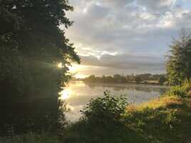 Couché de soleil sur l’étang fouché.