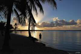 lever de soleil St Anne Guadeloupe