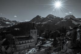 Sainte-Théodule de Gruyère en NB