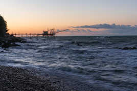 Trabocco al tramonto