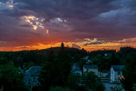 Vue de ma fenêtre hier soir