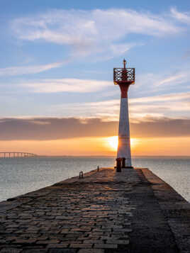 Soleil couchant sur l'Ile de Ré
