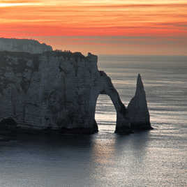 Hiver sur Etretat