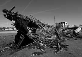 sur la plage abandonné...