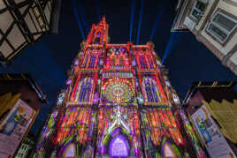 Les illumination d'été de la Cathédrale de Strasbourg