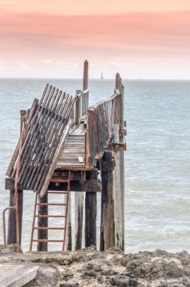 Restes d'un carrelet