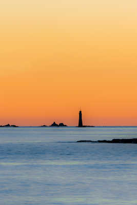 couche de soleil sur les rives de saint malo