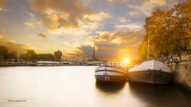 Sunset sur le pont Alexandre 3