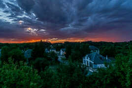 Hier au soir vue de ma fenêtre