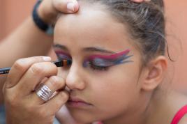 Maquillage avant la finale