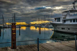 Le port, le soir