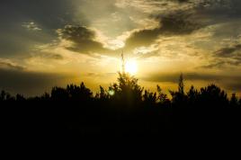 Coucher de soleil en algérie