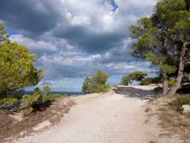 Le chemin sur la falaise
