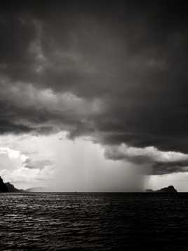 trombe d'eau au large